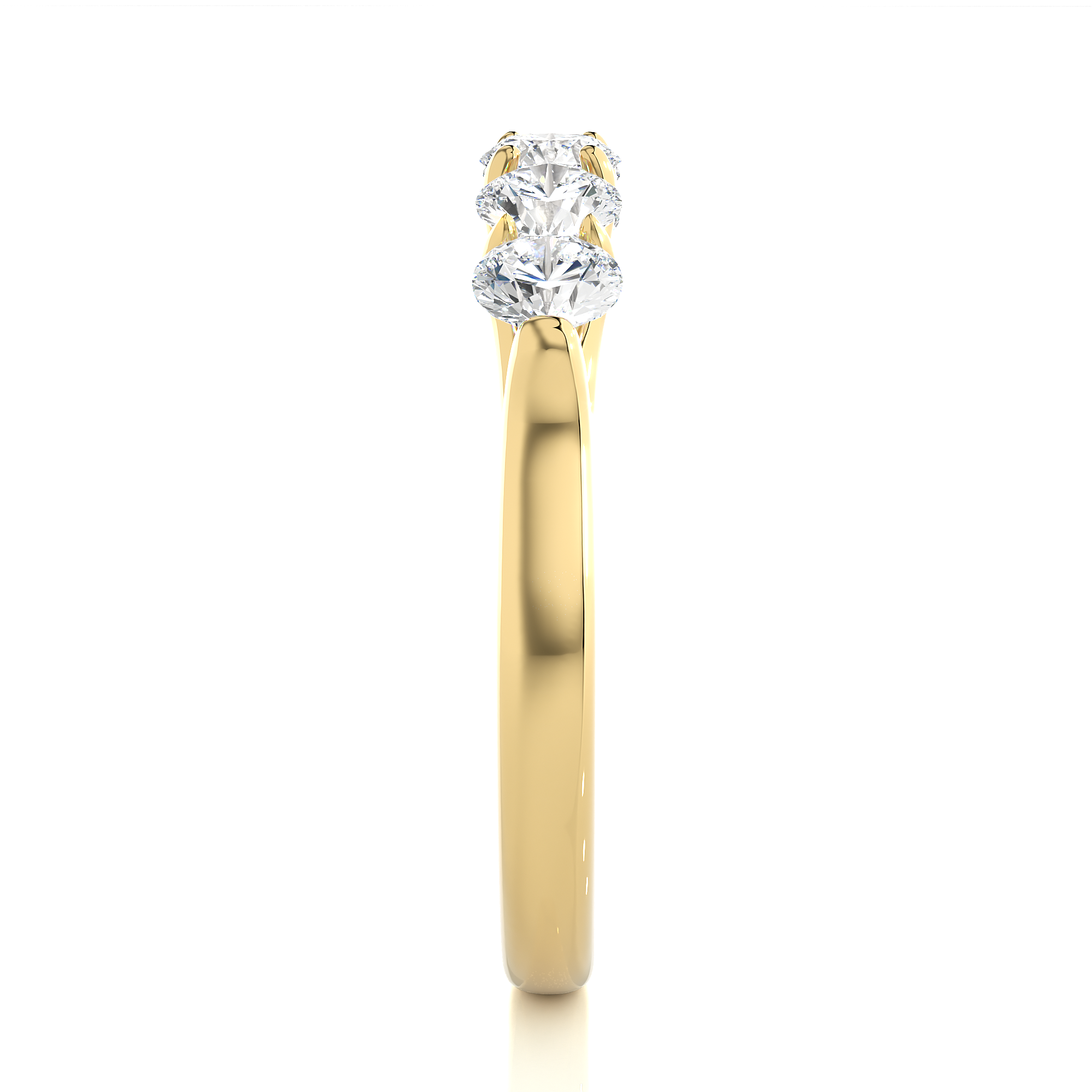 1.03 Carat H Color VS1 Clarity Diamond Studded Natural Diamond Ring.